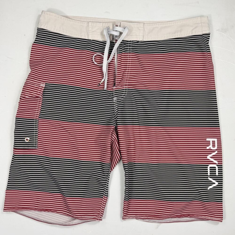 RVCA Civil Stripe 20” Men's Board Shorts 33 Waist 9.5" Inseam
